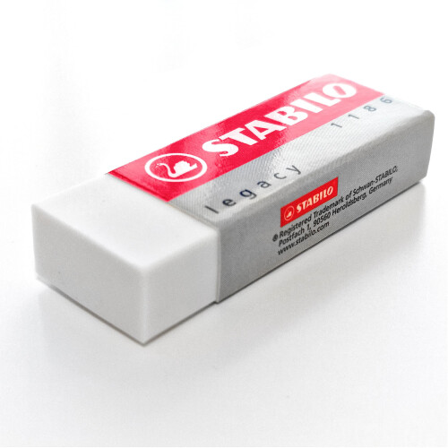 Eraser - STABILO Legacy 1186 - Pack of 5 - White 2