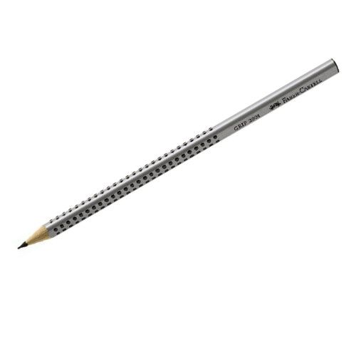 Faber-Castell Faber-Castell Grip 2001 187100 Triangular Eraser Grey + 6 Pencils B 1
