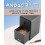 Manual Pencil Sharpener Desk Pencil Sharpener with Container 5 Grades of Thickness Adjustable and Auto-Stop Function Suitable for 4