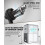 Manual Pencil Sharpener Desk Pencil Sharpener with Container 5 Grades of Thickness Adjustable and Auto-Stop Function Suitable for 5