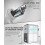 Manual Pencil Sharpener Desk Pencil Sharpener with Container 5 Grades of Thickness Adjustable and Auto-Stop Function Suitable for 5