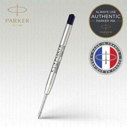 Parker Parker Ballpoint Pen Refills | Medium Point | Black QUINKflow Ink | 6 Count Value Pack 1
