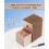 Manual Pencil Sharpener Desk Pencil Sharpener with Container 5 Grades of Thickness Adjustable and Auto-Stop Function Suitable for 4