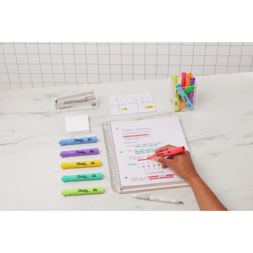 Sharpie WHJJK Tank High Lighters, Chisel Tip, Assorted Fluorescent, 12 Count by Sharpie, 25145 1