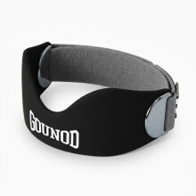 GOUNOD BGD001 1ks čierna profesionálna bandáž kolien na basketbal, beh, šport, silikónový popruh na jabĺčko_M