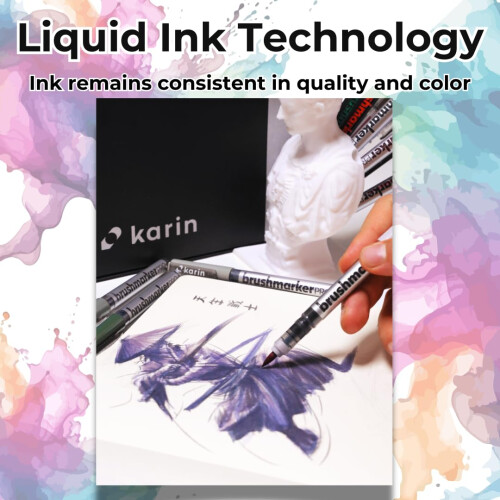 KARIN Brushmarker PRO 12 "Grey colours set 1