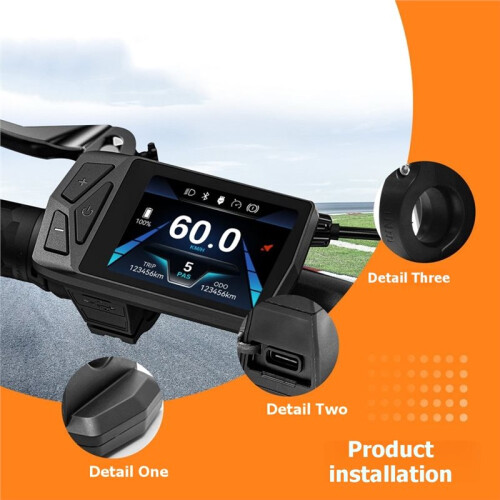 Electric Bicycle Controller Electric Bike LCD Display Ebike Conversion Kit Accessories 1