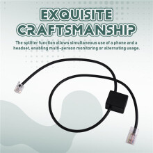 RJ45 Till RJ9-Adapter/Splitter med RJ9 4P4C Honport RJ45 Till RJ9 och 1-Till-2-Delningsfunktion