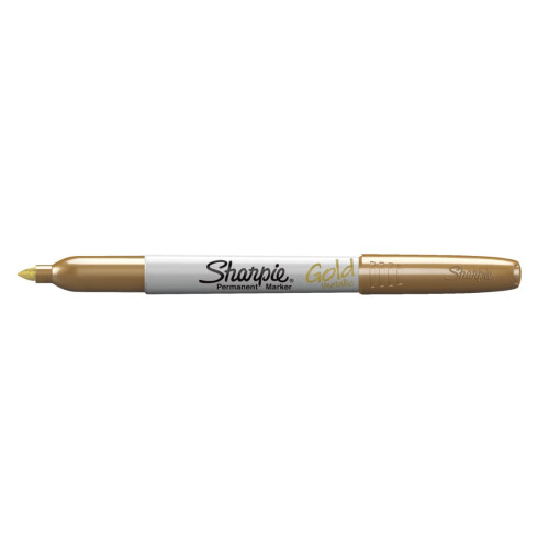 Sharpie Sharpie Metallic Permanent Markers - Fine Point - Gold - Pack of 6 1