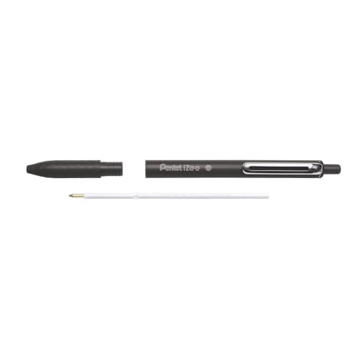 Pentel Pentel iZee Retractable 1.0mm Ballpoint - Black Ink - Pack of 12 2