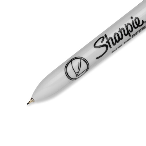 Sharpie Sanford Sharpie Ultra Fine Point Retractable Permanent Markers 3/Pkg-Black,Packof1, 1