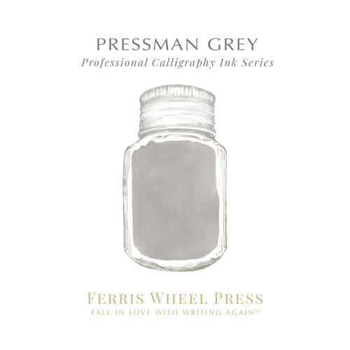 Ferris Wheel Press Calligraphy Ink, Opaque Grey, 28ml 1