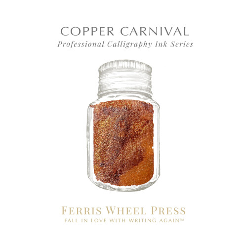 Ferris Wheel Press, Calligraphy Ink, Deep Orange, 28ml 1