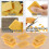 VPB 8-Piece Yellow Rectangular Rubber Eraser Set - Natural Rubber Material, Versatile Cleaning Tool 2