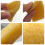 VPB 8-Piece Yellow Rectangular Rubber Eraser Set - Natural Rubber Material, Versatile Cleaning Tool 4