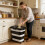 Stackable Expandable Food Storage Case With Ergonomic-Gray 3