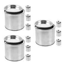12Stk Leichte Runde Metalleimer Für DIY Farben Und Bastelbedarf
