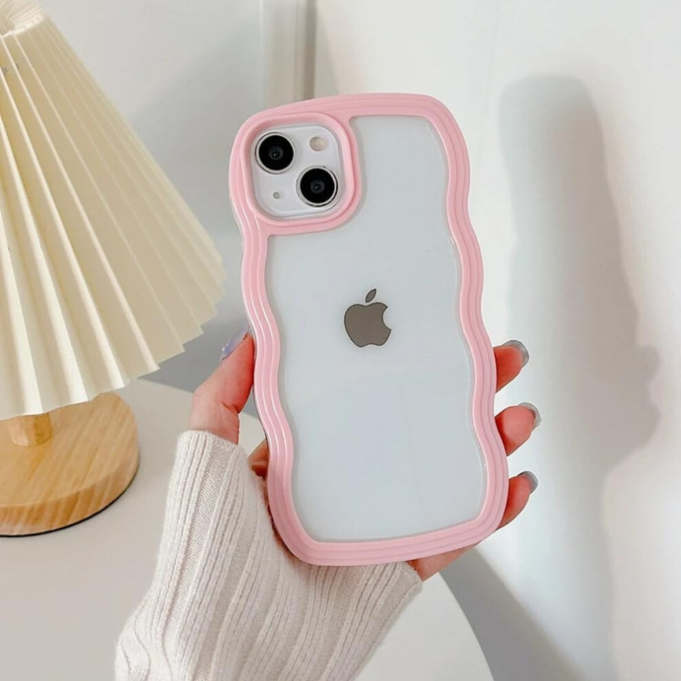 Silicone Case For Iphone Xr Shockproof Bumper With Soft Wavy Lines And Ergonomic Wave Grip Pink 9073542211983