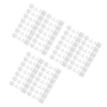 300Pcs Plastic Silver Mirror Stickers for Bedroom Living Room Wall Art
