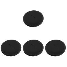 4Pcs Travel Silicone Makeup Sponge Storage Holder Portable Black Box