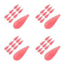 32Pairs Plastic Hanger Shoulder Cushions Pink Prevent Shoulder Bumps