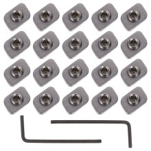 20Pcs Durable Stainless Steel Window Stopper Locks for Sliding Windows
