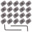 20Pcs Durable Stainless Steel Window Stopper Locks for Sliding Windows 1