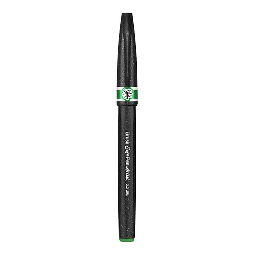 Pentel Pentel SESF30C-DX Extra Fine Brush Tip 12 Pieces Green 1
