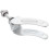 Silver Steel Wheelchair Bracket Front Wheel Fork Handbrake Durable 1