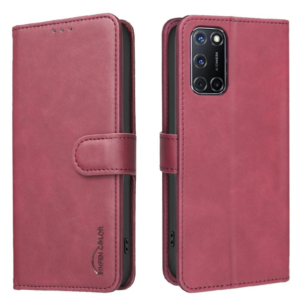 () Phone Case For Oppo A92 Convenient Kickstand All Round Shockproof Rfid Blocking Protection Drop Protection 764563353521