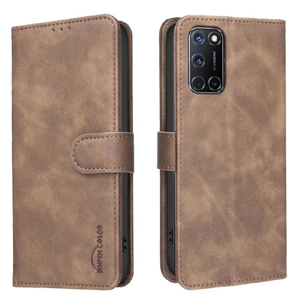() Phone Case For Oppo A92 Convenient Kickstand All Round Shockproof Rfid Blocking Protection Drop Protection 764563353491