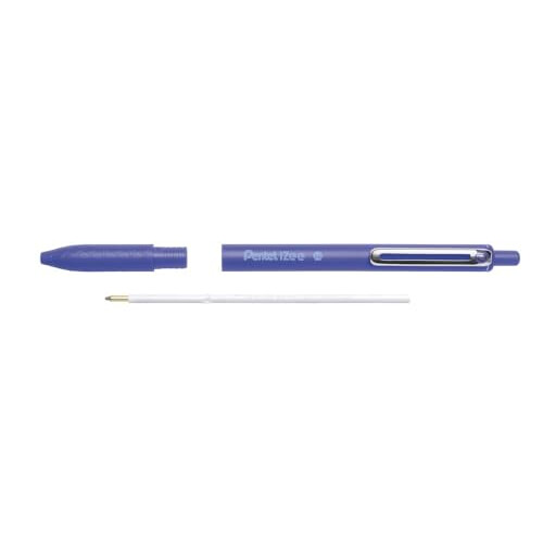 Pentel Pentel iZee Retractable 1.0mm Ballpoint - Blue Ink - Pack of 12 2