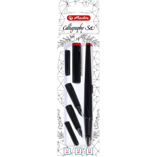 herlitz Calligraphy Fountain Pen Set 5 Pieces Models 2