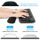 ELZO Ergonomic Keyboard Wrist Rest Pad Support with High-Density Thicken Memory Foam Padding, Ergonomic Design Foldable Computer Rest Pad Desk Wrist 3