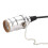 E27 Vintage Pendant Light Holder with Pull Chain Switch Silvery Lamp Base Ceiling Mounted 2026_P 3