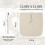 Sacos Reutilizáveis para Café Cold Brew - Sacos de Filtro Grandes de Algodão Orgânico de 32,5 cm (12,8 Polegadas) com Colheres 7