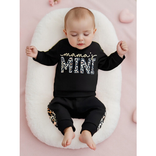 (6-12 Months, Black) Φθινοπωρινά ρούχα νήπια, 2 τεμάχια 2
