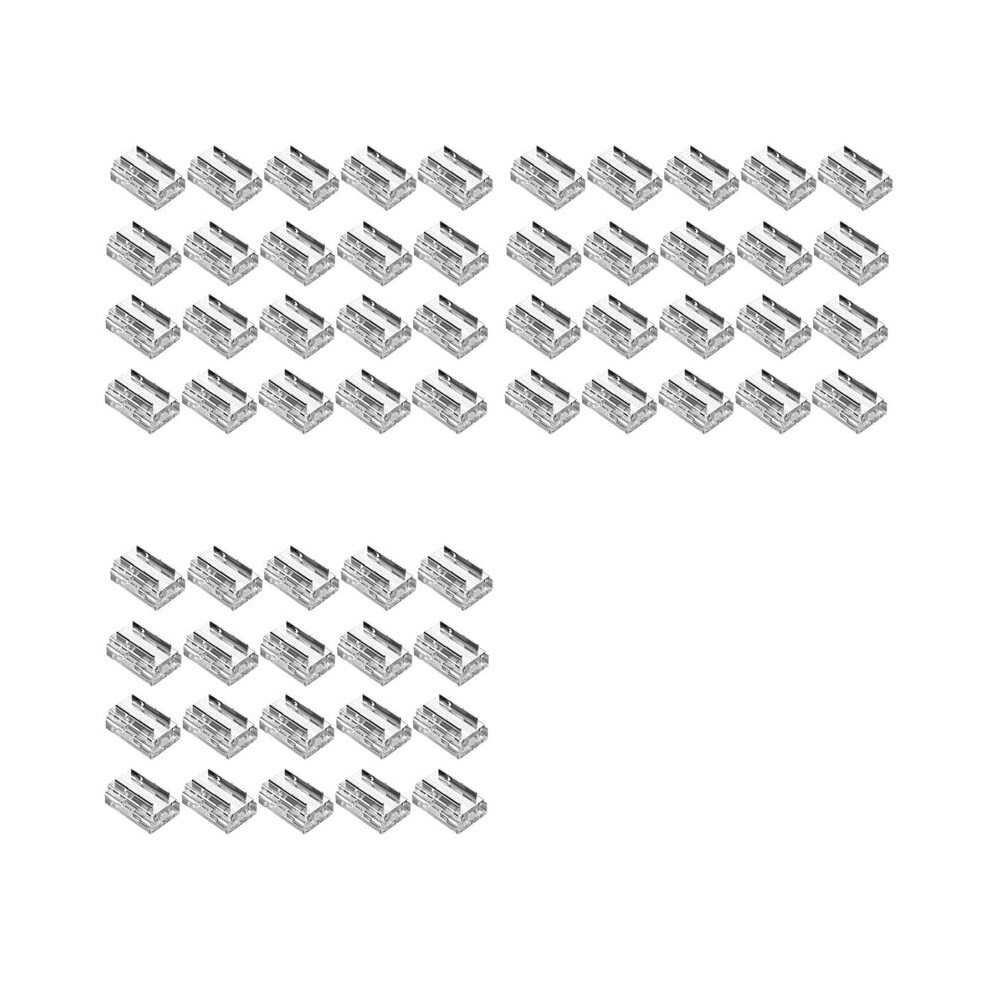 60 Pack Led Strip Connectors, For 8Mm 2-Pin Cob/Smd 2835/3528 Led Strips Traight,Corner, Strip-To-Strip Strip-To-Wire 4711150773282