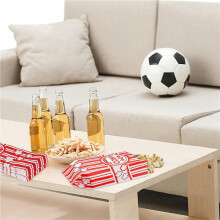 300X Paper Popcorn Bags Leak-Proof Grease Resistant Popcorn Bags Disposable Paper Popcorn Container for Party