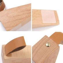 Wooden , Solid Wood Non-Slip Door Wedges, Sturdy and Durable Door Stop Wedge, Security (8 Pcs)