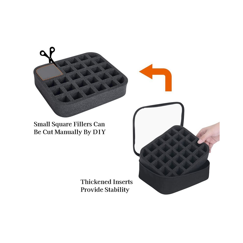 2X Nail Polish Organizer Holds 30 Bottles(15ml-0.5fl.Oz) Nail Polish Case Multifunctional Nail Polish Bag Organizer