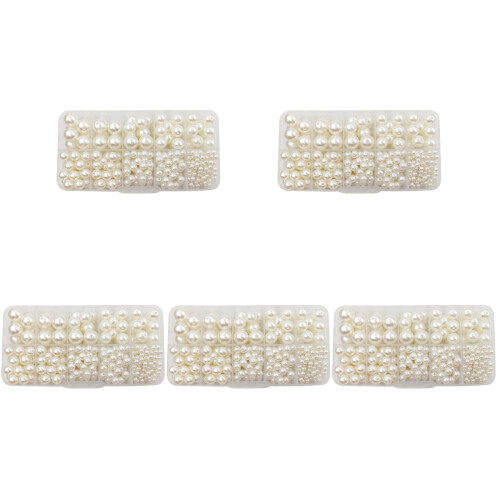 Perles Simples En ABS Pour Artisanat DIY Blancs