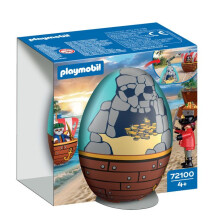 Playmobil 72100 Ei 2in1: Die Pirateninsel, Die Piraten, 34 Teile, Ostergeschenk, ab 4 Jahren