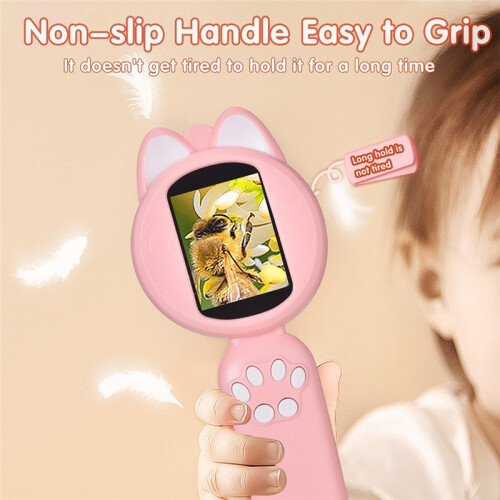 2inch IPS Digital Microscope Handheld Microscope for Kids with 8 Leds Coin Microscope Outdoor for Plants STEM PC View 2