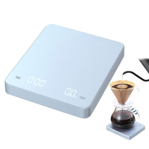 USB Digital Rechargeable Coffee Scale with Timer LED Screen Espresso 0.1gHigh Accuracy Measuring Kitchen Scale 1