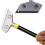 Griddle Scraper with 10 Metal Blades, Heavy Duty Scraper, Universal Scraper, Black+Yellow, 30cm_P 2