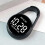 Digital Keychain Pocket Watch Touch Control Timekeeping Device For Study Exam Plastic Small LED Electronic Clock Gift White_P 5