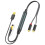 Digital Optical to 2RCA Audio Conversion Cable TV Projector Optical Digital Audio Output to Amplifie_P 5