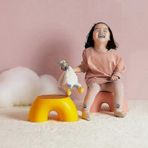 Blue Playroom Foot Stool - Rainbow Bench with Non-Slip Design_P 1