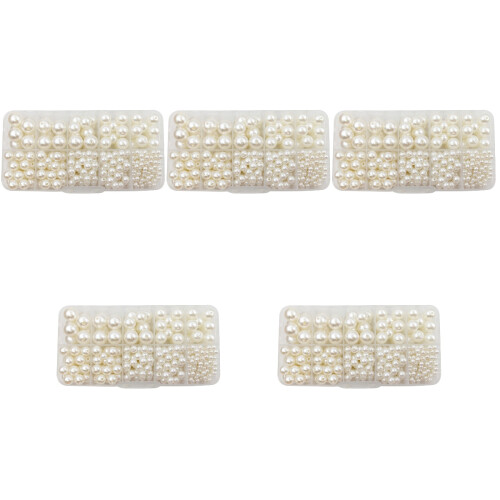 Perles Simples En ABS Pour Artisanat DIY Blancs 1